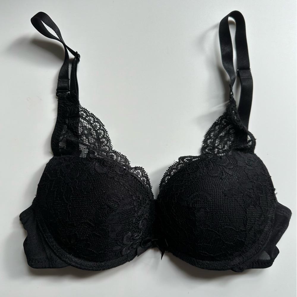 The Little Bra Company, Lucia Signature Bra, Black, Size 28C Quiet Luxury
